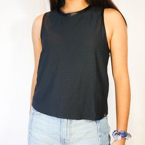 Textured Cropped Tank